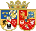 Arms of Charles of Sweden and Christine of Holstein-Gottorp