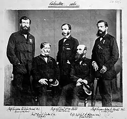 Army surgical staff, Calcutta 1861.