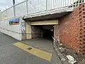 The pedestrian underpass on the Platform 2 side, connecting to both platforms, October 2024