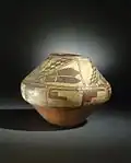Ashiwi slip-painted jar, She-we-na Zuni Pueblo, 1700-1750