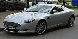 Front three-quarters view of a silver coupe