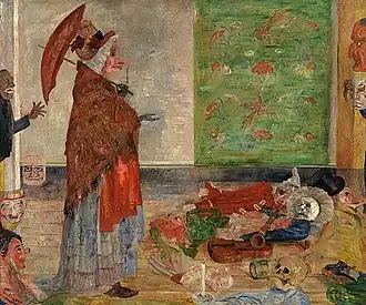 Astonishment of the Mask Wouse (1889), oil on canvas, 131,5 × 109 cm, Royal Museum of Fine Arts Antwerp