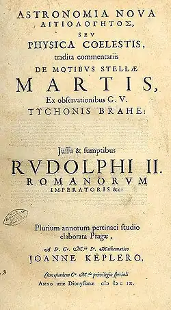 Image 41Astronomia Nova by Johannes Kepler (1609) (from Scientific Revolution)
