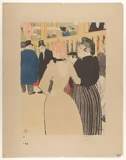 At the Moulin Rouge, La Goulue and her Sister (Au Moulin Rouge, La Goulue et sa sœur) by Henri de Toulouse-Lautrec, 1892