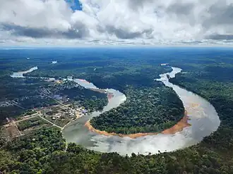 Atjoni and Pokigron along the Upper Suriname River