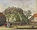 The Burcht in a 1698 print by Frederick de Wit for his atlas