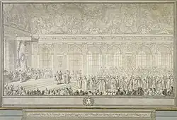 Turkish Embassy to Louis XV, 1742 by Charles-Nicolas Cochin, (1715–1790)