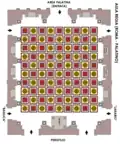 Floor plan of the Aula regia in the Flavian Palace (92&nbsp;AD)