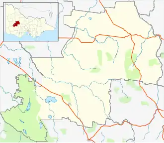 Callawadda is located in Shire of Northern Grampians