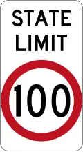 (R4-205) State Speed Limit (used in New South Wales)
