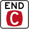 (R5-51) End Clearway