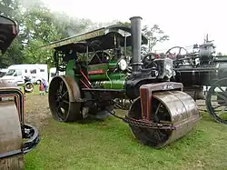 Aveling & Porter roller "Britannia" (s/n 8548) at Bromyard Gala show, Herefordshire 2008