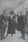 Avetis Aharonyan with his second wife Nvard at the Saint Lazarus Island in Venice in 1920
