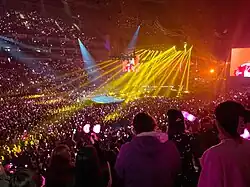 A crowd at Blackpink's London concert