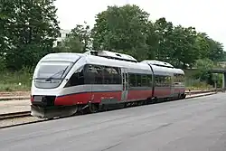 Class 93 diesel multiple unit at Åndalsnes station in 2007