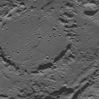 Bach crater interior