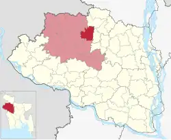 Location of Badalgachhi Upazila