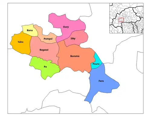 Pâ Department location in the province
