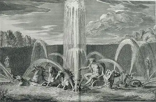 Engraving of Apollo and his Chariot in 1683