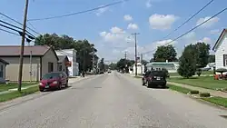 Looking west on Beaver Pike (Main Street) in Beaver.