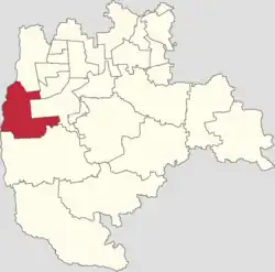 Location of Beizangcun Town in Daxing District