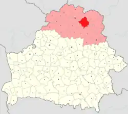 Location of Shumilina district