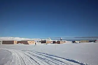 Bellingshausen base in winter