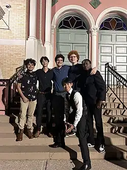 Ben Le and the band during "hallcoming" - October 7, 2023