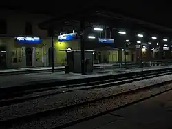 Platform 3 by night