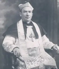 A portrait of Bishop Gawrychowski.