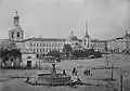 The first fountain on the Blagoveshchenskaya Square