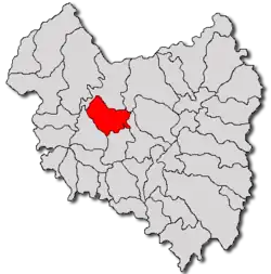 Location in Covasna County