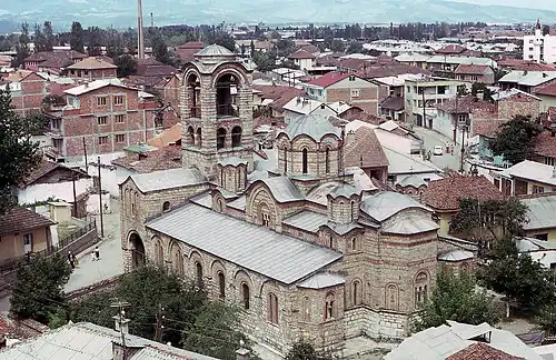 Our Lady of Ljeviš church by King Stefan Uroš II Milutin Nemanjić in Prizren, UNESCO World Heritage Site, 1306–1307