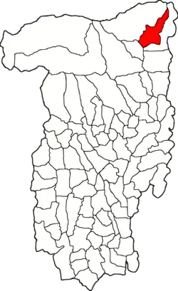 Location in Vâlcea County