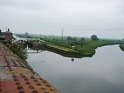 Both courses of the river at Bardney Lock