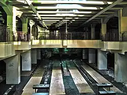 Remains of the bowling alleys in the machine hall (2007)