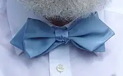 Bow tie, type Diamond Point, silk