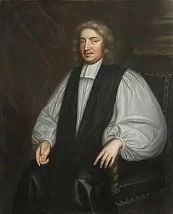 Oil on canvas painting of John Wilkins