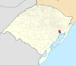 Location of Porto Alegre