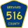 County Road 516 marker