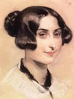 Portrait of Elisabeth Barrett Browning, ca. 1839–1844
