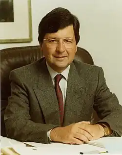 A photograph of Herbert Wille in 1986.
