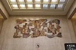 Interior mural in the station's main hall