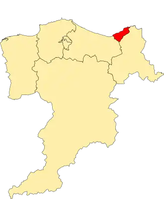 Location of the ward