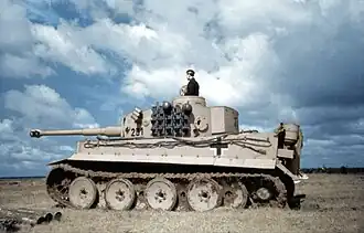 Tiger I tank equipped with the Minenabwurfvorrichtung
