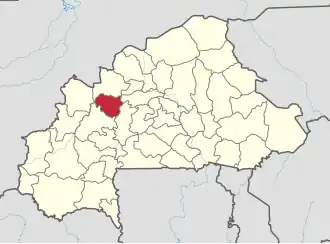 Location in Burkina Faso
