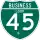 Business Interstate 45-G marker