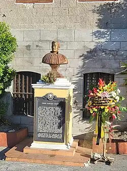The 2021 Bust Monument of Fr. Mariano Gomes in the Bacoor Church grounds
