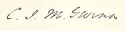 The text "C. J. M. Gwinn" in cursive.