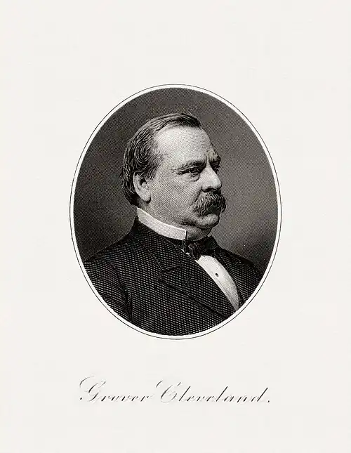 CLEVELAND, Grover-President (BEP engraved portrait)